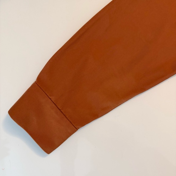 Eileen Fisher Rust Button-Front Utility Jacket - Picture 6 of 10